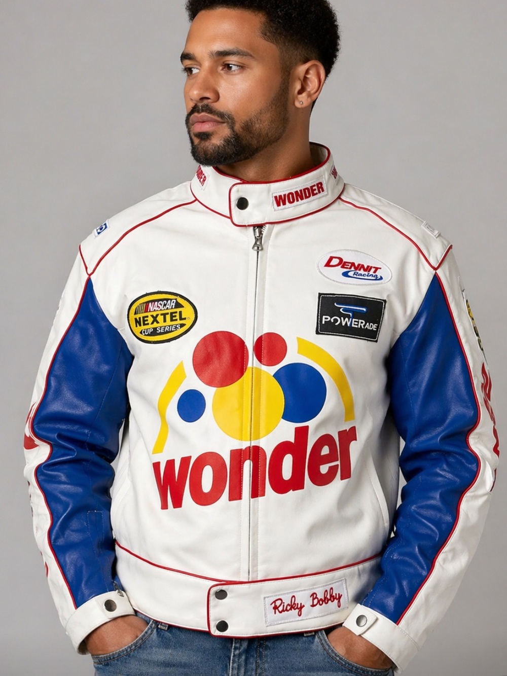 Men's Wonder Bread Jacket Ricky Bobby from Talladega Nights Racing Jacket